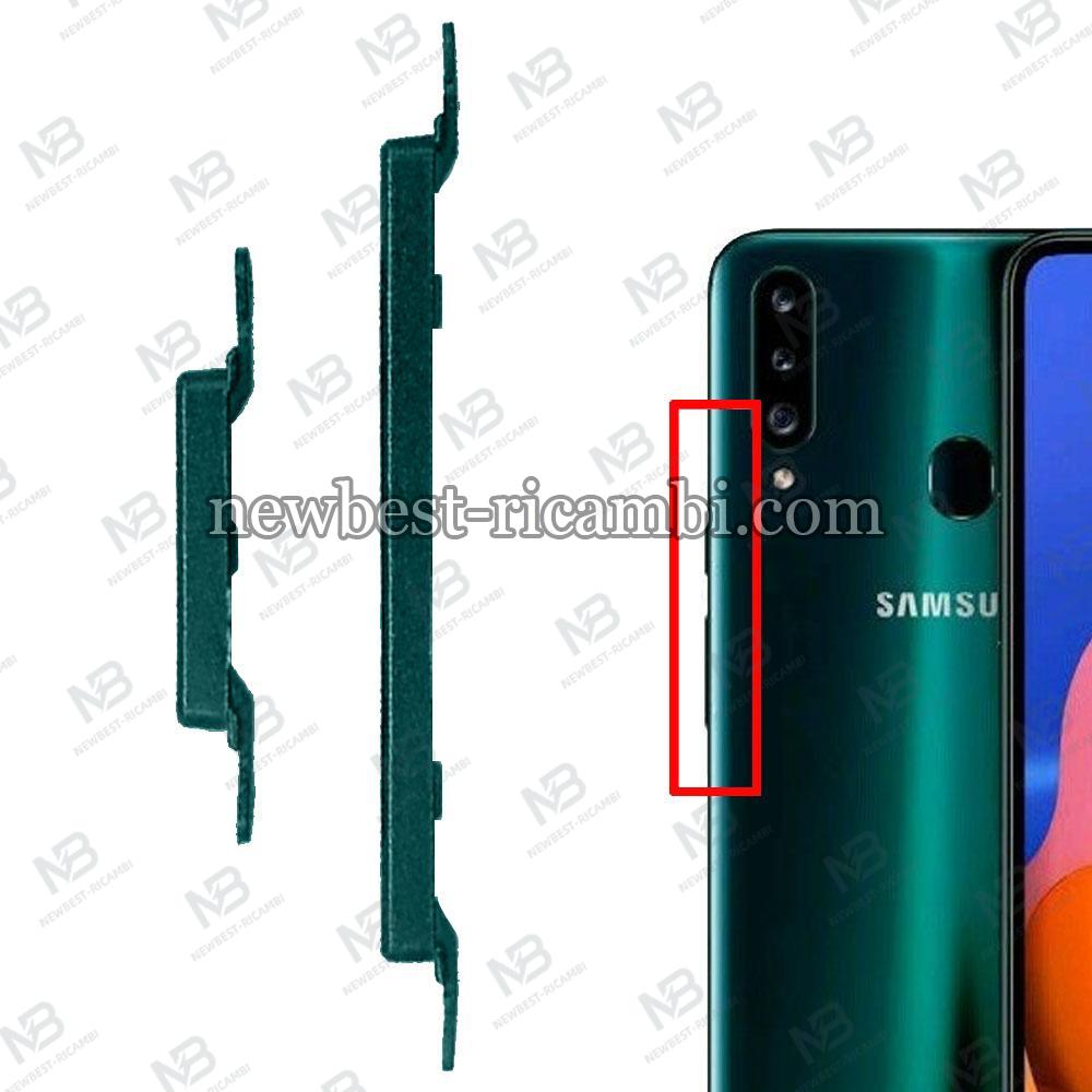 Samsung Galaxy A20S 2019 A207 On / Off + Volume Side Button Green