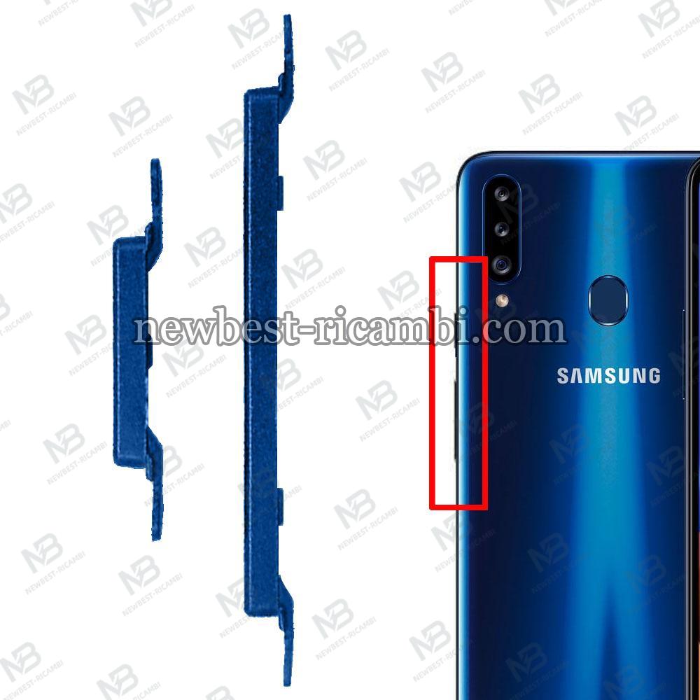 Samsung Galaxy A20S 2019 A207 On / Off + Volume Side Button Blue