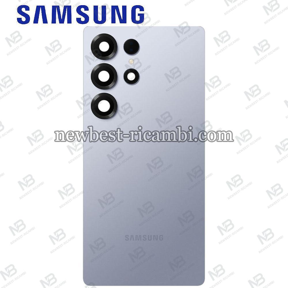 Samsung Galaxy S25 Ultra S938 Back Cover + Camera Glass Silver Blue Service Pack