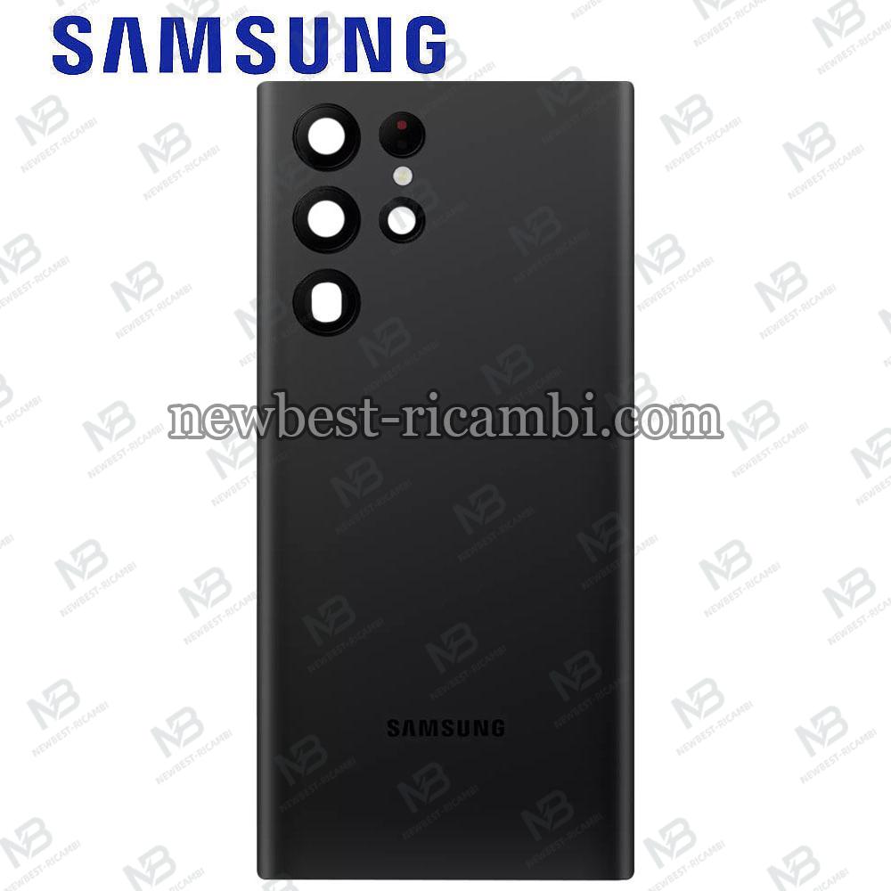 Samsung Galaxy S22 Ultra S908B Back Cover + Camera Glass Black Service Pack