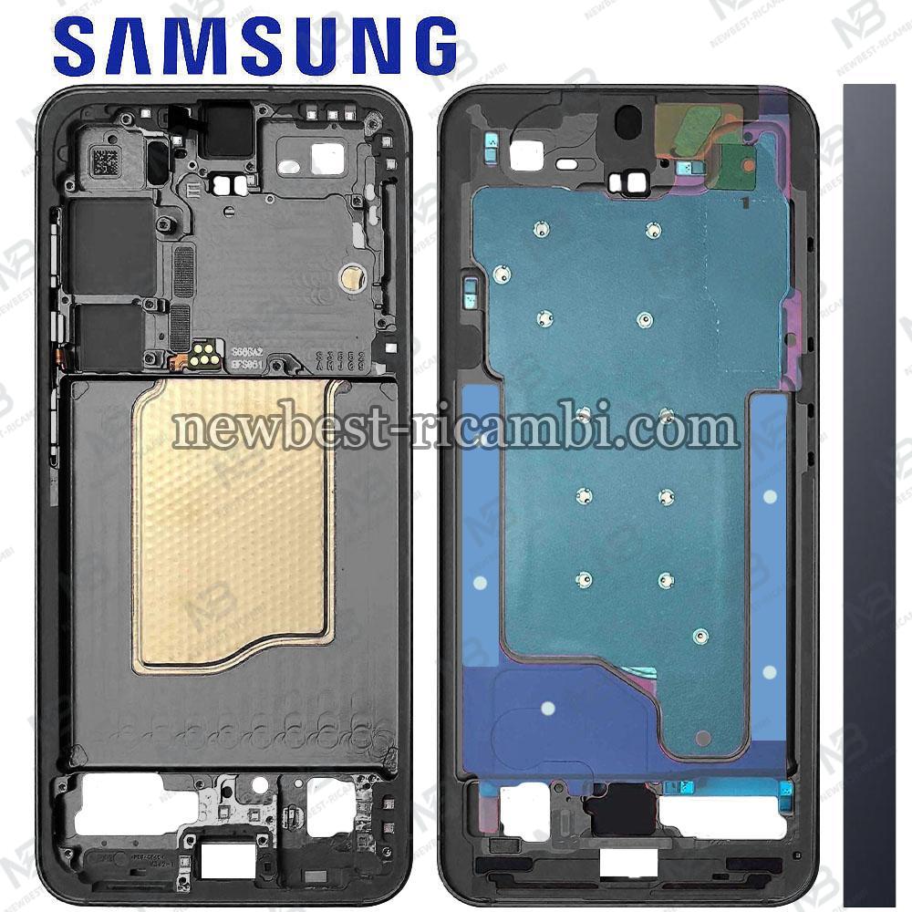 Samsung Galaxy S25 S931 Middle Frame + Side Key Black Service Pack
