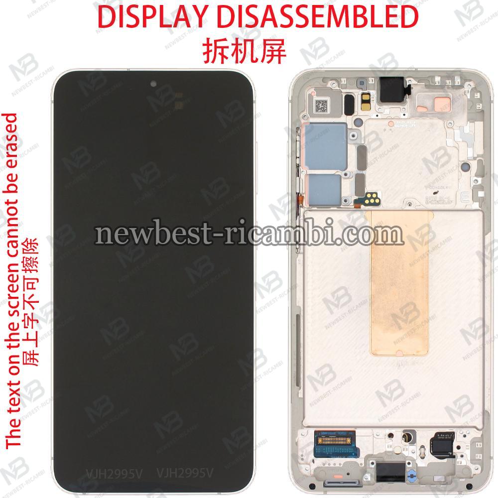 Samsung Galaxy S23 Plus S916 Touch + Lcd + Frame Cream Developer Version Disassembled Grade B