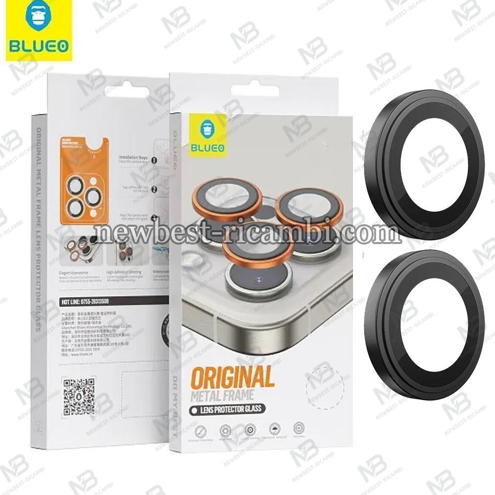 Blueo Original Metal Frame Lens Protector Glass iPhone NPB27-17-Black In Blister