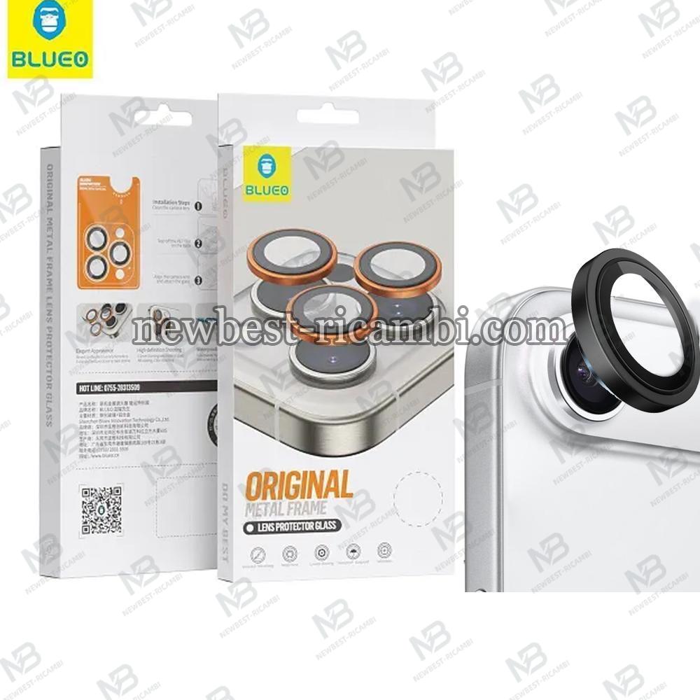 Blueo Original Metal Frame Lens Protector Glass iPhone NPB27-17-Air Black In Blister