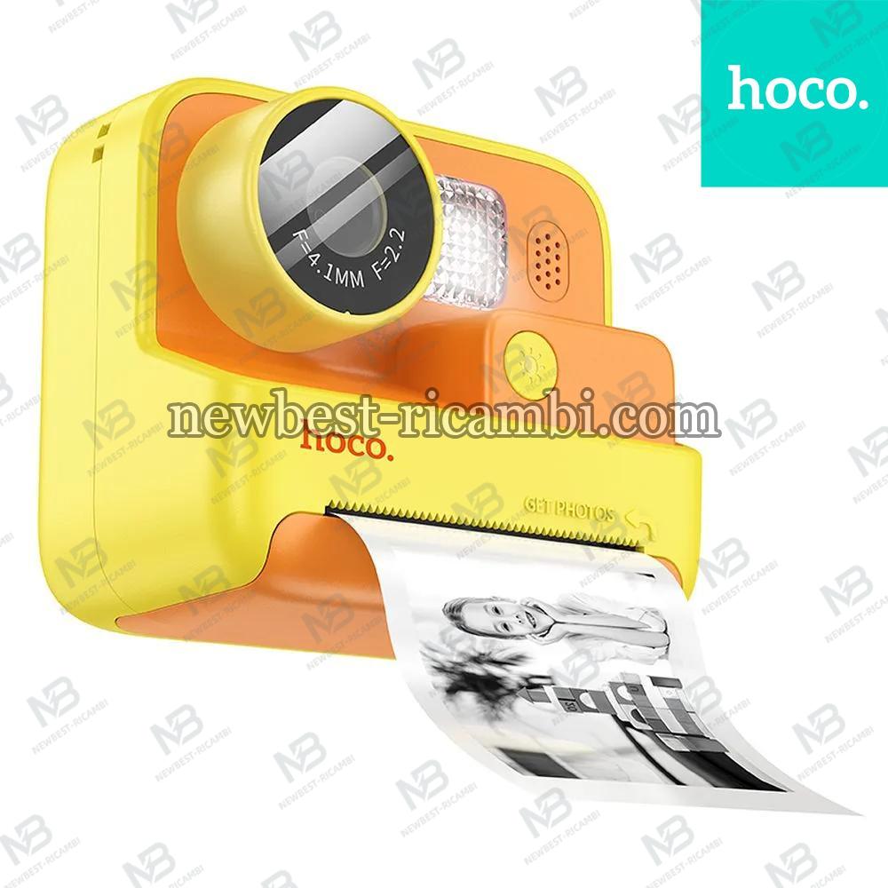 Digital kids camera with printer Hoco 1MP 2,0" HD Ready DV200 Yellow In Blister