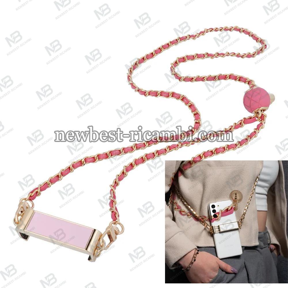 Chain / Rope with holder GLAMOUR Fit All Models 80MM Max Width Pink In Blister