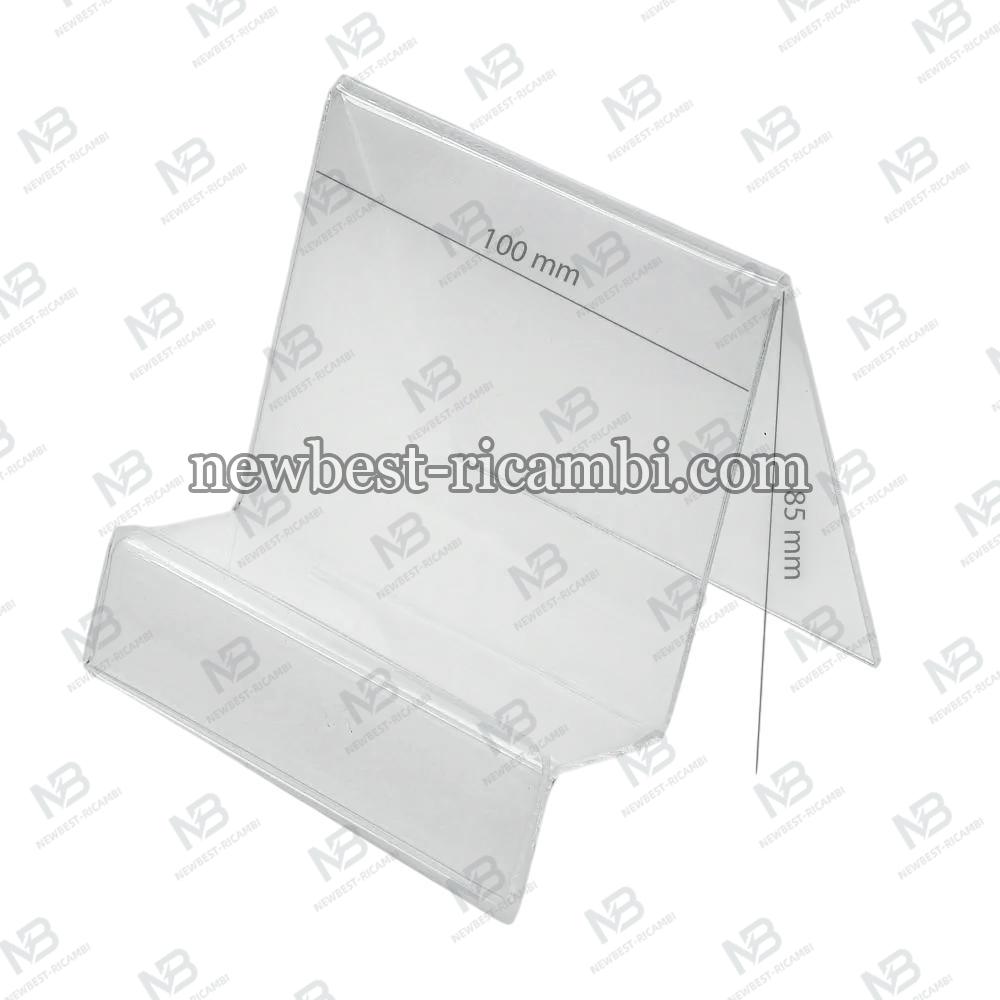 Plexi Vertical Holder / Phone Tablet Stand With Place For Price (Navi/Tablet)