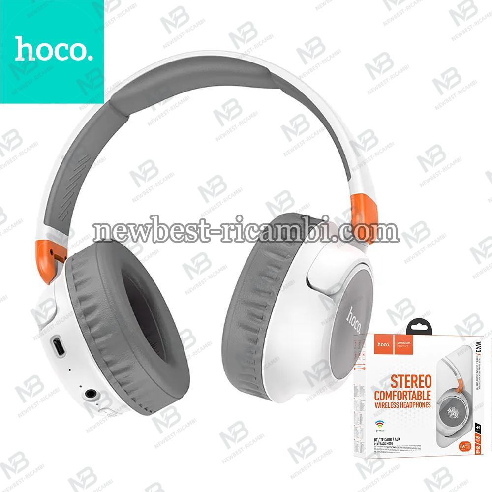 HOCO Wireless Bluetooth Headphones W43 White In Blister