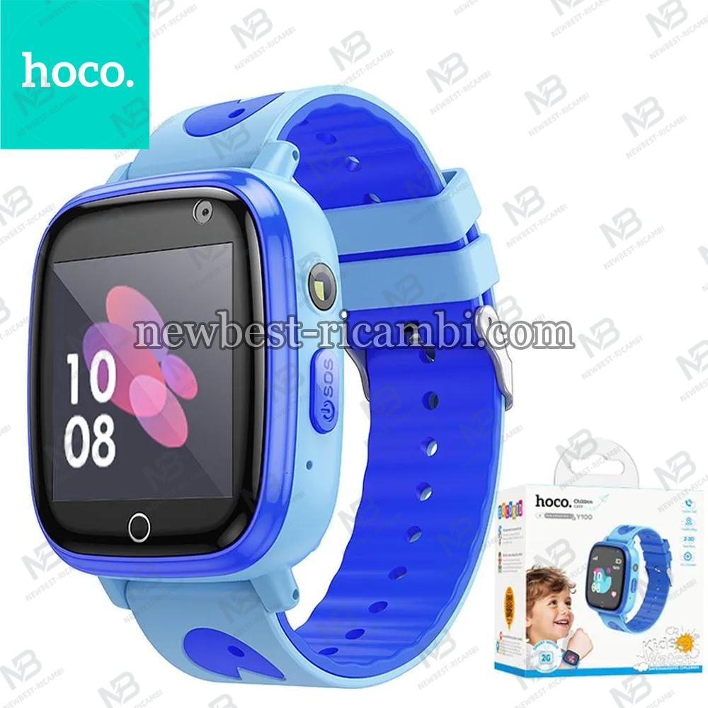 Smartwatch For Kids Hoco 1,44" 2G With Call Function Y100 Blue In Blister