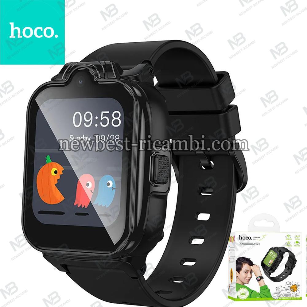 Smartwatch For Kids Hoco 1,69" 4G GPS With Call Function Y104 Black In Blister