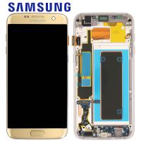 Samsung Galaxy S7 Edge G935f Touch + Lcd + Frame Gold Service Pack