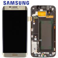Samsung Galaxy S6 Edge G925f Touch + Lcd + Frame Gold Service Pack