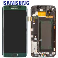 Samsung Galaxy S6 Edge G925f Touch + Lcd + Frame Green Service Pack