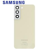 Samsung Galaxy S22 S901B Back Cover + Camera Glass Cream Service Pack
