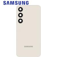 Samsung Galaxy S23 Plus S916 Back Cover+Camera Glass Cream Service Pack