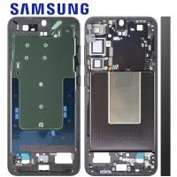 Samsung Galaxy S24+ S926 Middle Frame + Side Key Onyx Black Service Pack