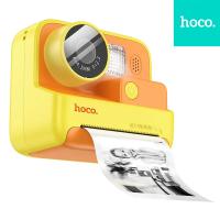Digital kids camera with printer Hoco 1MP 2,0" HD Ready DV200 Yellow In Blister