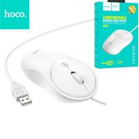 Wire Mouse Hoco USB A 1600 Dpi GM13 White In Blister
