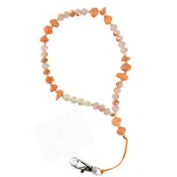LOVE Phone Lanyard Phone Pendant / Cord Length 44CM (22CM In The Loop) / On Hand - Orange