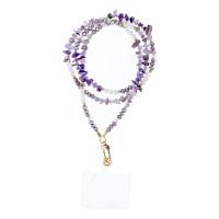 STONE Phone Lanyard Phone Pendant Cord Length 82CM (41CM In the loop) On Neck - Purple