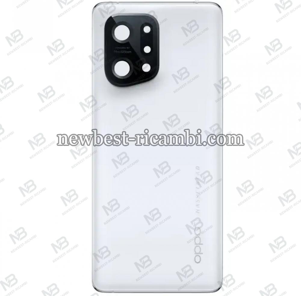 Oppo Find X5 5G (CPH2307) Back Cover+Camera Glass  White Original