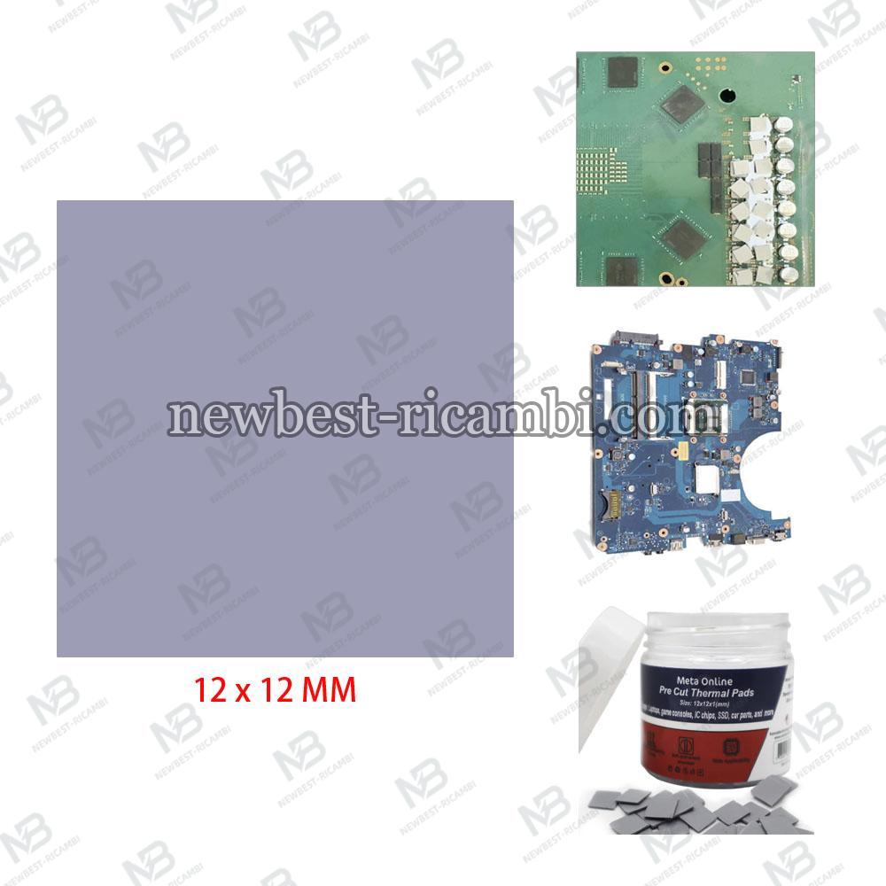 Pre Cut Thermal Pads SSD-RAM- IC (12 x 12 x 1 mm) (100 Pack) (PolarTronix)