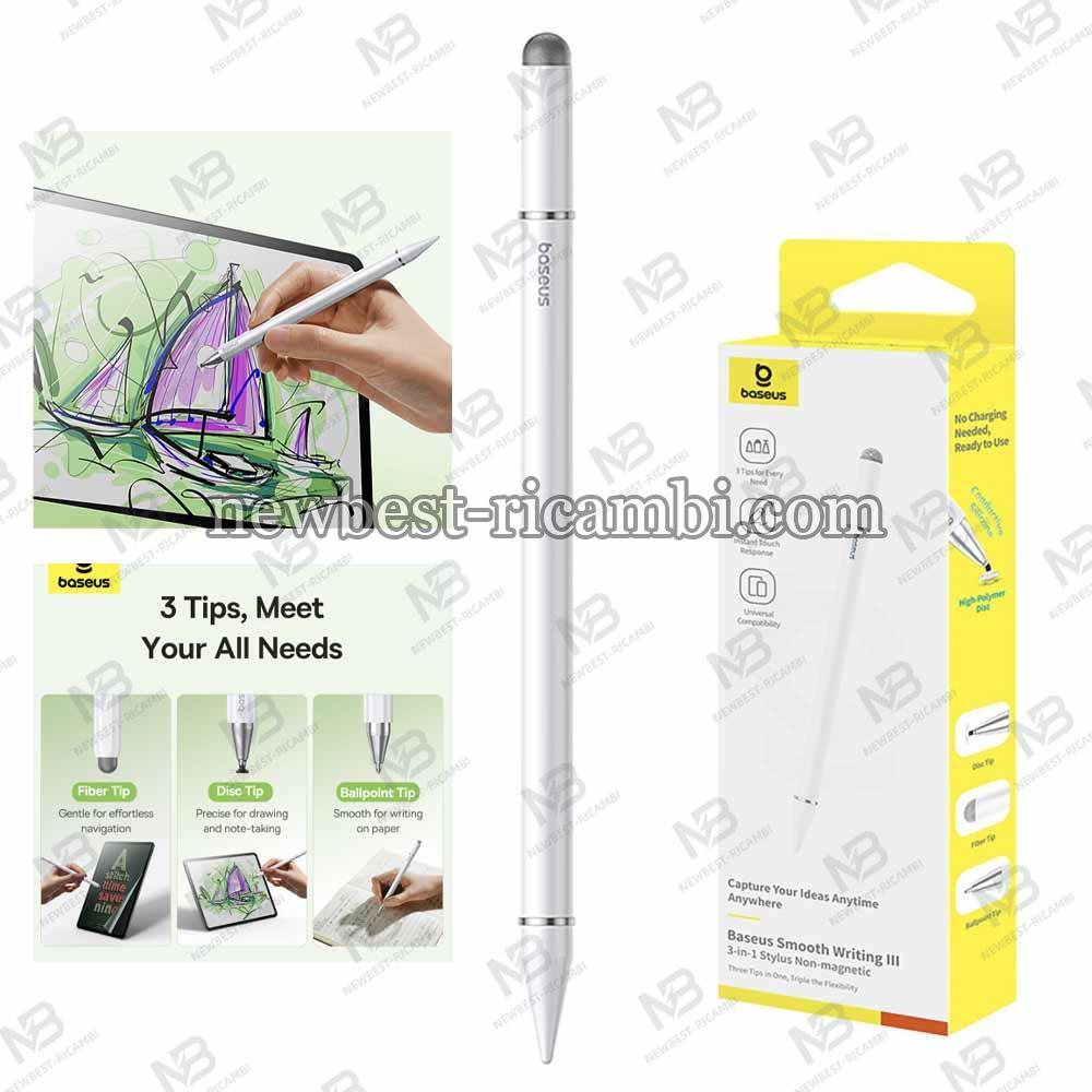 Pencil Baseus Smooth Writing 3 Magnetic 3in1 Series Passive Version White P80080804213-00 in Blister