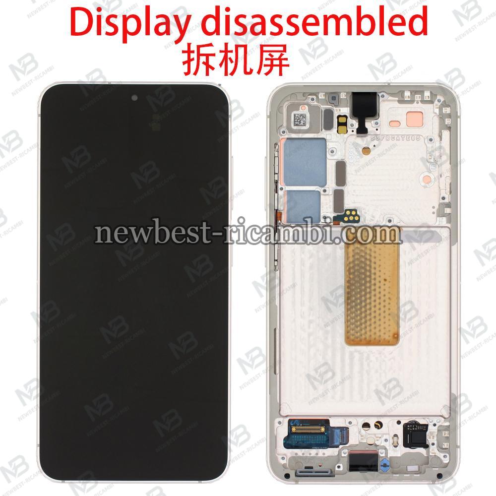 Samsung Galaxy S23 S911 Touch + Lcd + Frame Cream Disassembled Grade B