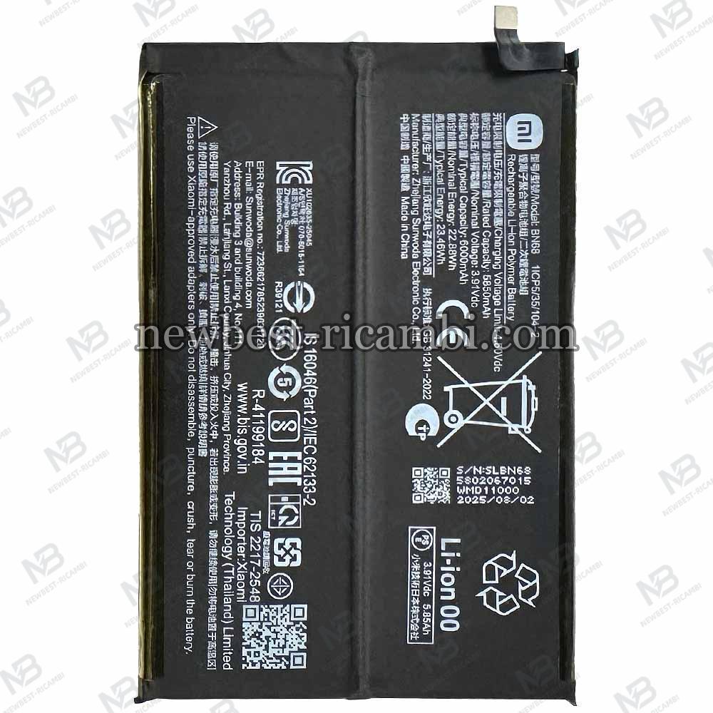 Xiaomi Redmi 15C 4G (25078RA3EA) Battery BN68 Original