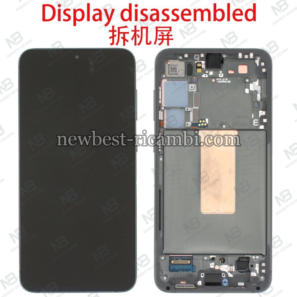 Samsung Galaxy S23 Plus S916 Touch + Lcd + Frame Green Disassembled Grade C