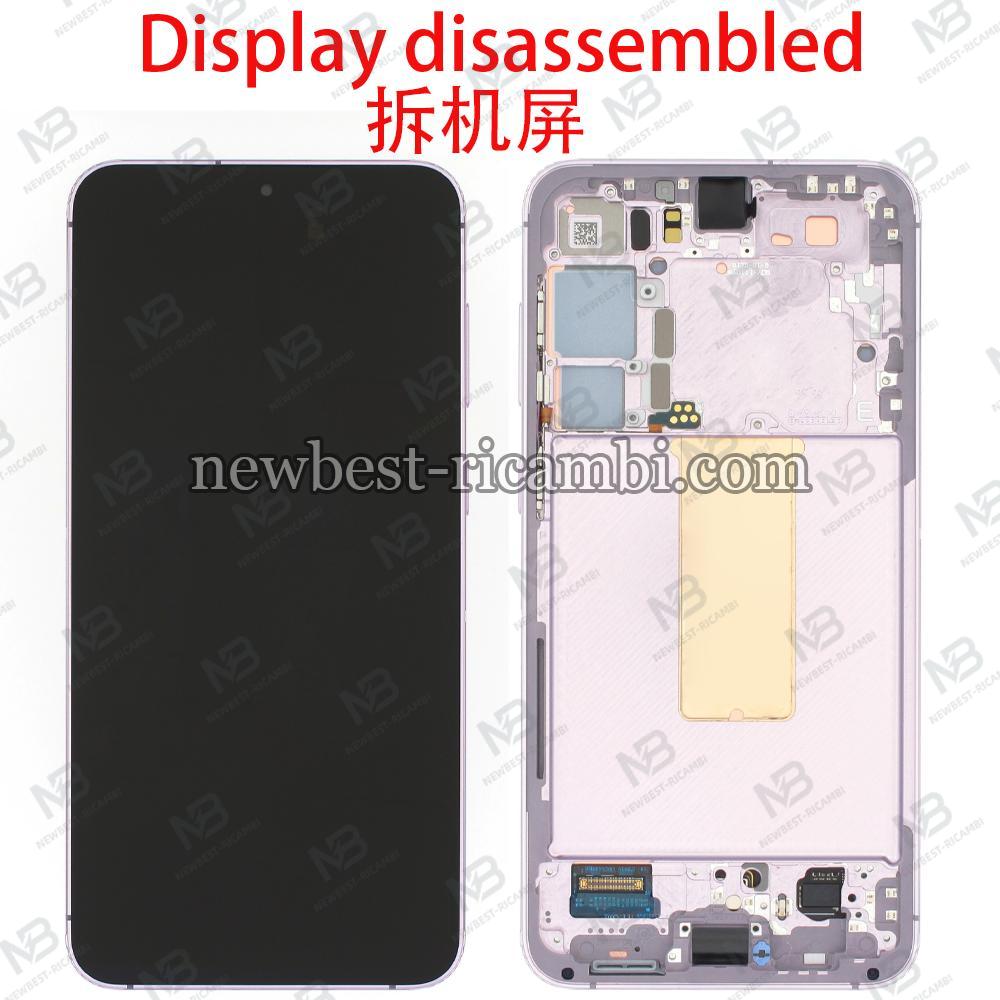 Samsung Galaxy S23 Plus S916 Touch + Lcd + Frame Pink Disassembled Grade A