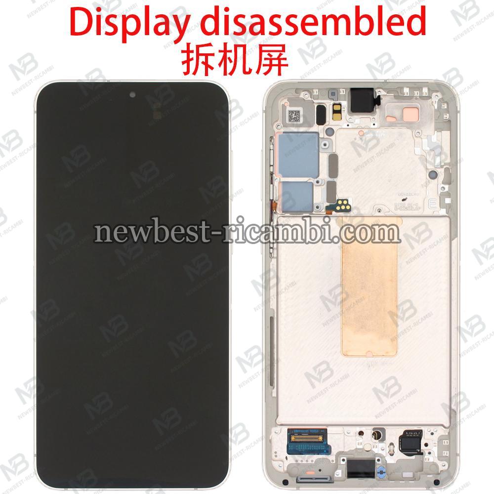 Samsung Galaxy S23 Plus S916 Touch + Lcd + Frame Cream Disassembled Grade B