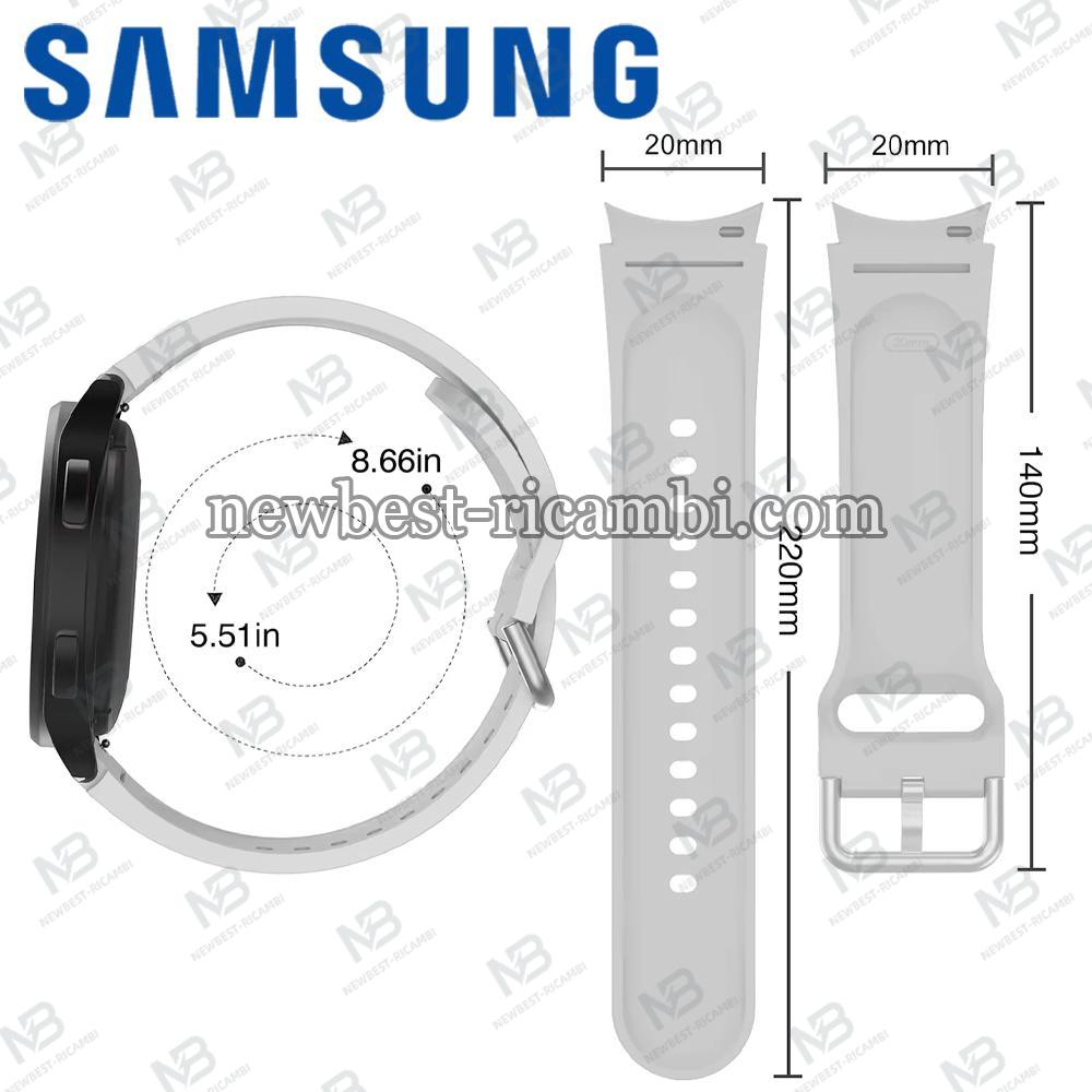 Silicone Strap For Samsung Galaxy Watch 6/5/5 Pro/4 classic 44/40/43/47/46/42/45MM White M/L Used Like New Original