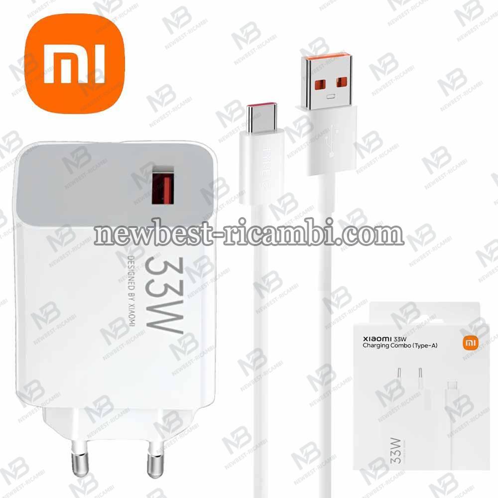 ​Wall Charger Xiaomi 33W 3A 1 x USB-A with USB-C Cable White BHR9956EU in Blister