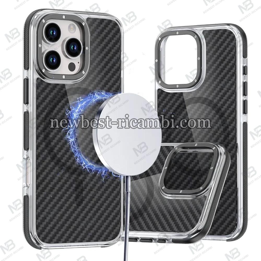FIBER Case Comapitble With MagSafe For IPHONE 17 Pro Black In Blister