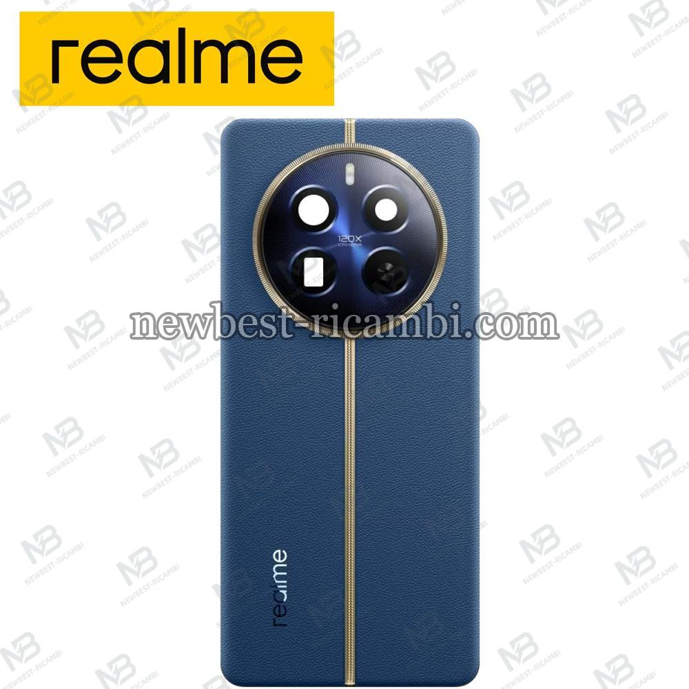 Realme 12 Pro + 5G Back Cover + Camera Glass Blue Service Pack
