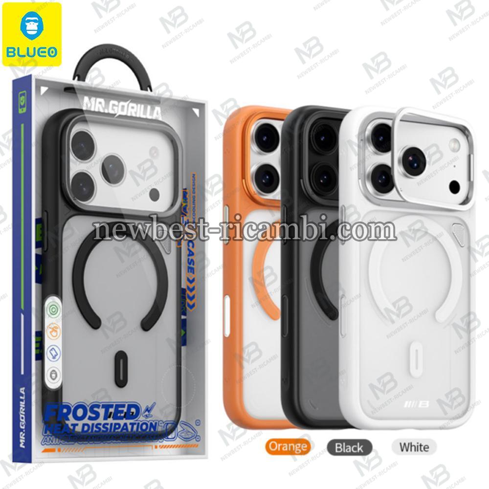 Blueo Frosted Heat Dissipation Anti-Slip Stand Magnetic Case BL057 for iPhone 17 Pro Max White