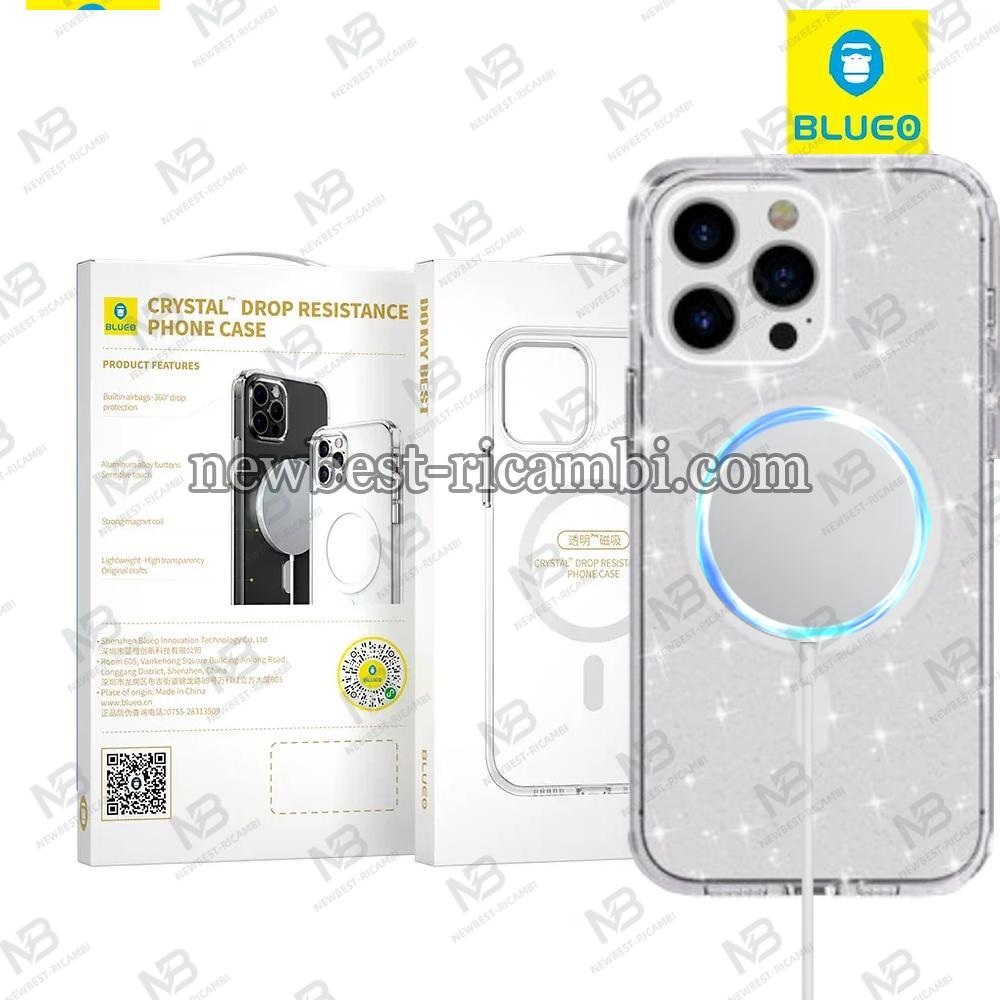Blueo Crystal Pro Drop Resistance Phone Case B41 With Magsafe iPhone 17 Pro Max Glitter Transparent In Blister