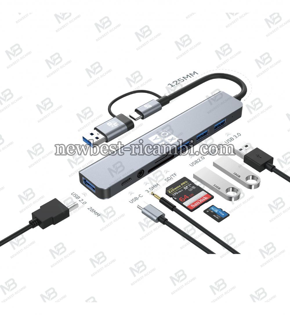 OXYN HUB07 USB 3.2/C 8 IN 1 - BYL2218TU