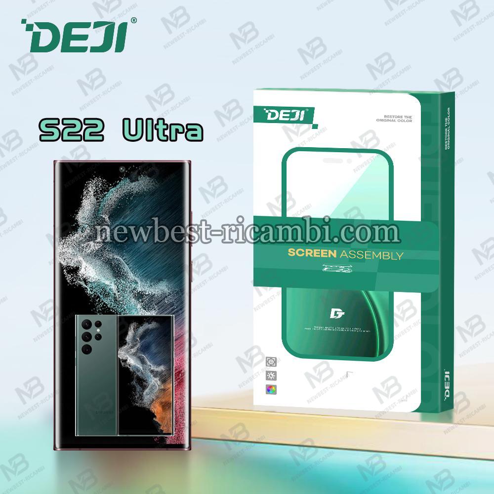 Samsung Galaxy S22 Ultra 5G S908 Touch + Lcd + Frame Green Deji Oled Soft