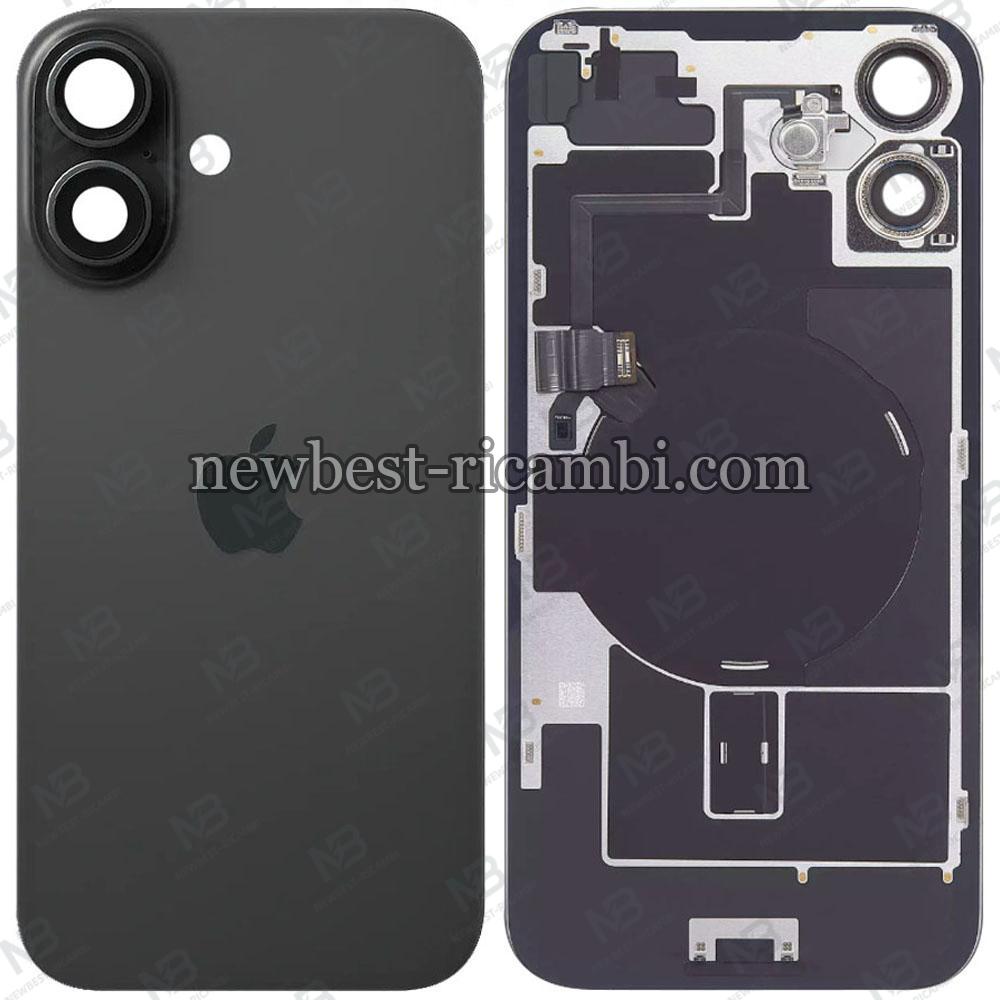 iPhone 16 Plus Back Cover + Wireless Charge + Flex Flashlight Black Original