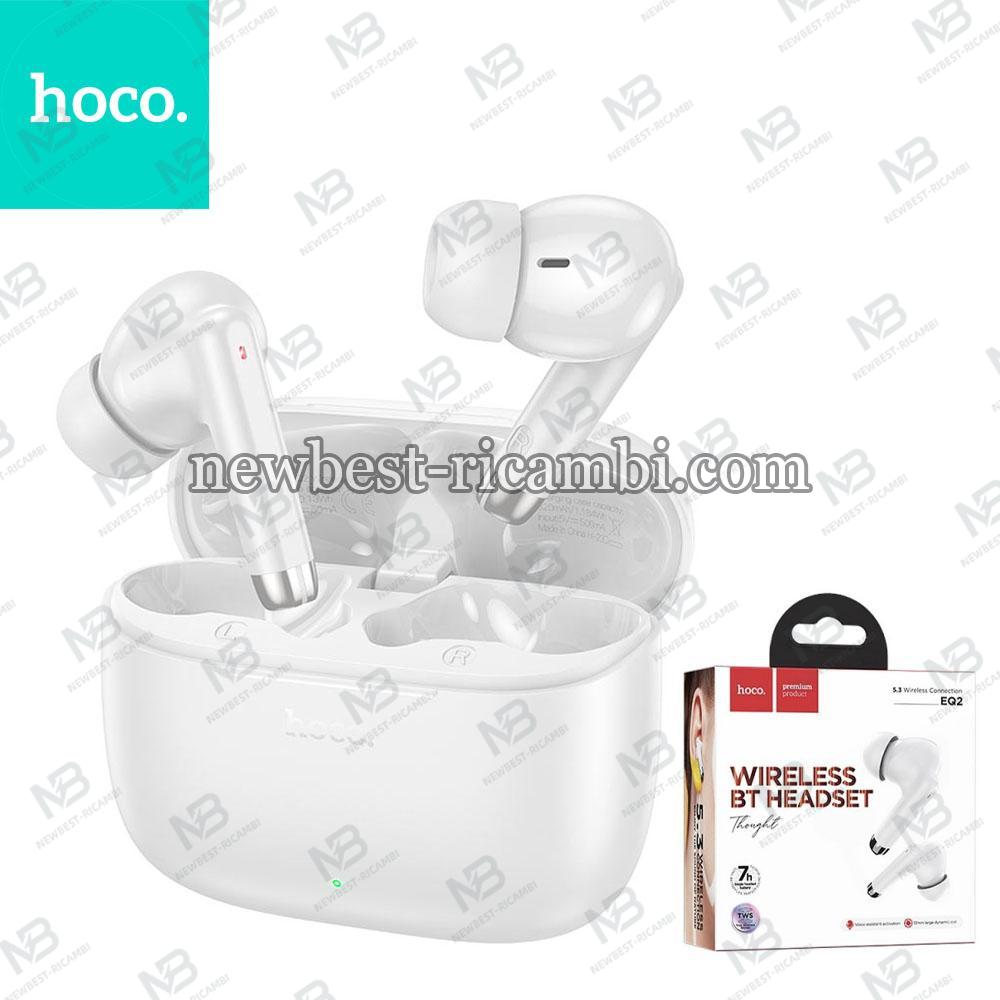 ​HOCO Wireless Earphones Bluetooth HOCO EQ2 White In Blister