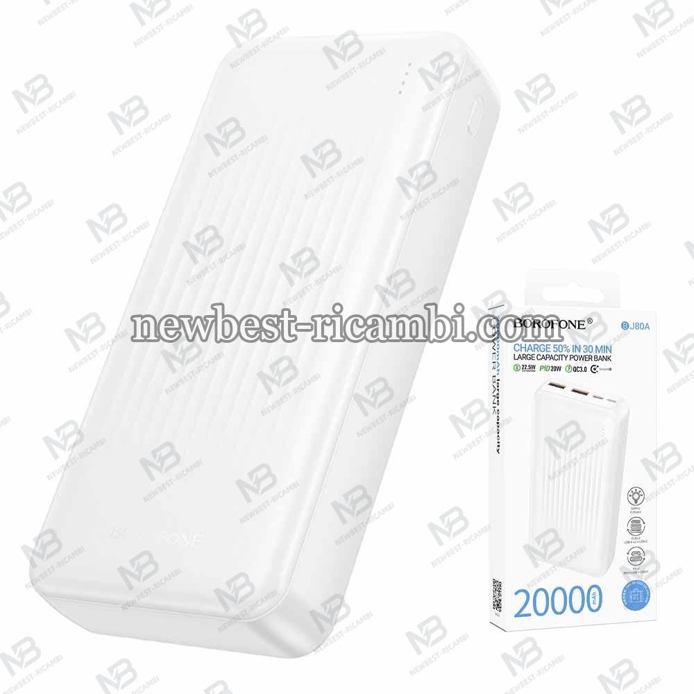 Powerbank Borofone BJ80A Clever 20000mAh 22.5W QC + PD White in Blister