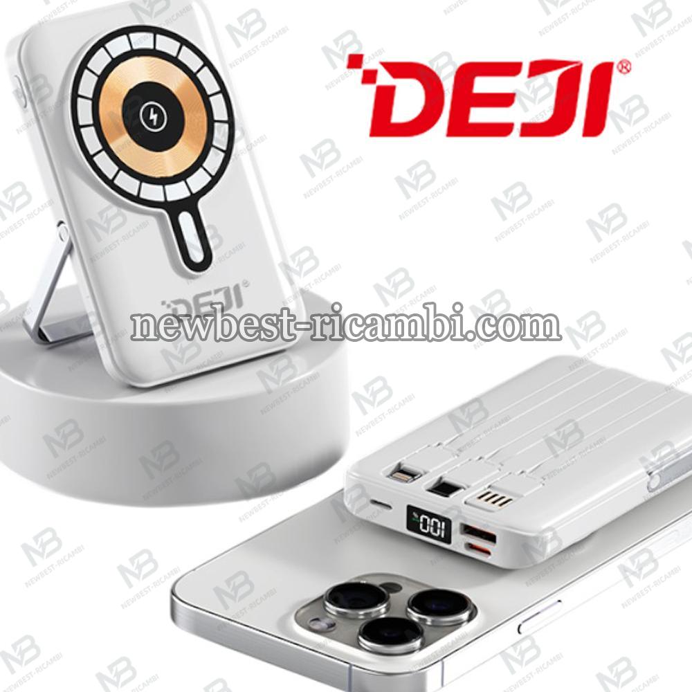 Deji DJ-B275 10000mAh Wireless And Wired Magnetic Power Bank White In Blister 