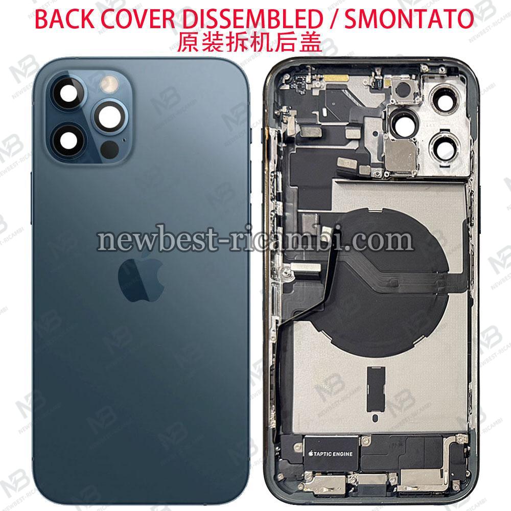 iPhone 12 Pro Max Back Cover + Frame + Full Flex Blue Dissembled Grade A Original