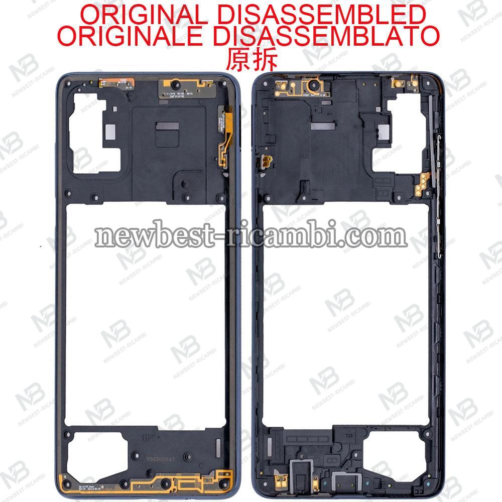 Samsung Galaxy A71 A715F Frame B + Side Key Black Disassembled Original Grade A