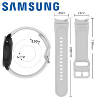 Silicone Strap For Samsung Galaxy Watch 6/5/5 Pro/4 classic 44/40/43/47/46/42/45MM White M/L Used Like New Original