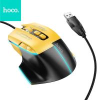 Wire Gaming Mouse Hoco USB A 3600 Dpi GM31 Black Yellow In Blister