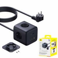 ​Power Strip Baseus EnerFill FA11 3 x Schuko Black E00082100123-00 in Blister