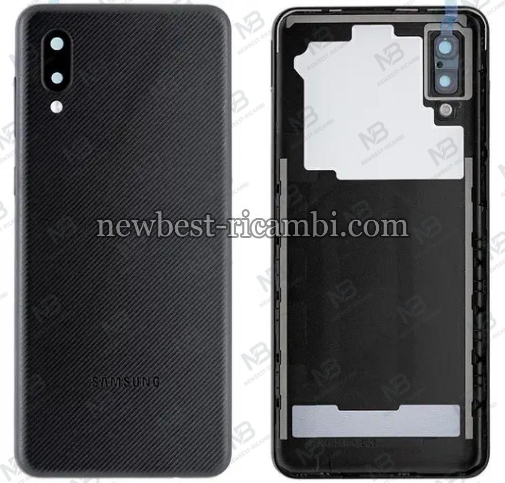 Samsung Galaxy A02 A022 Back Cover+Camera Glass Black